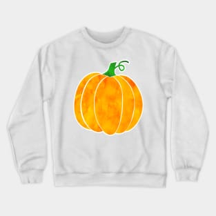 Watercolor Pumpkin Halloween Crewneck Sweatshirt